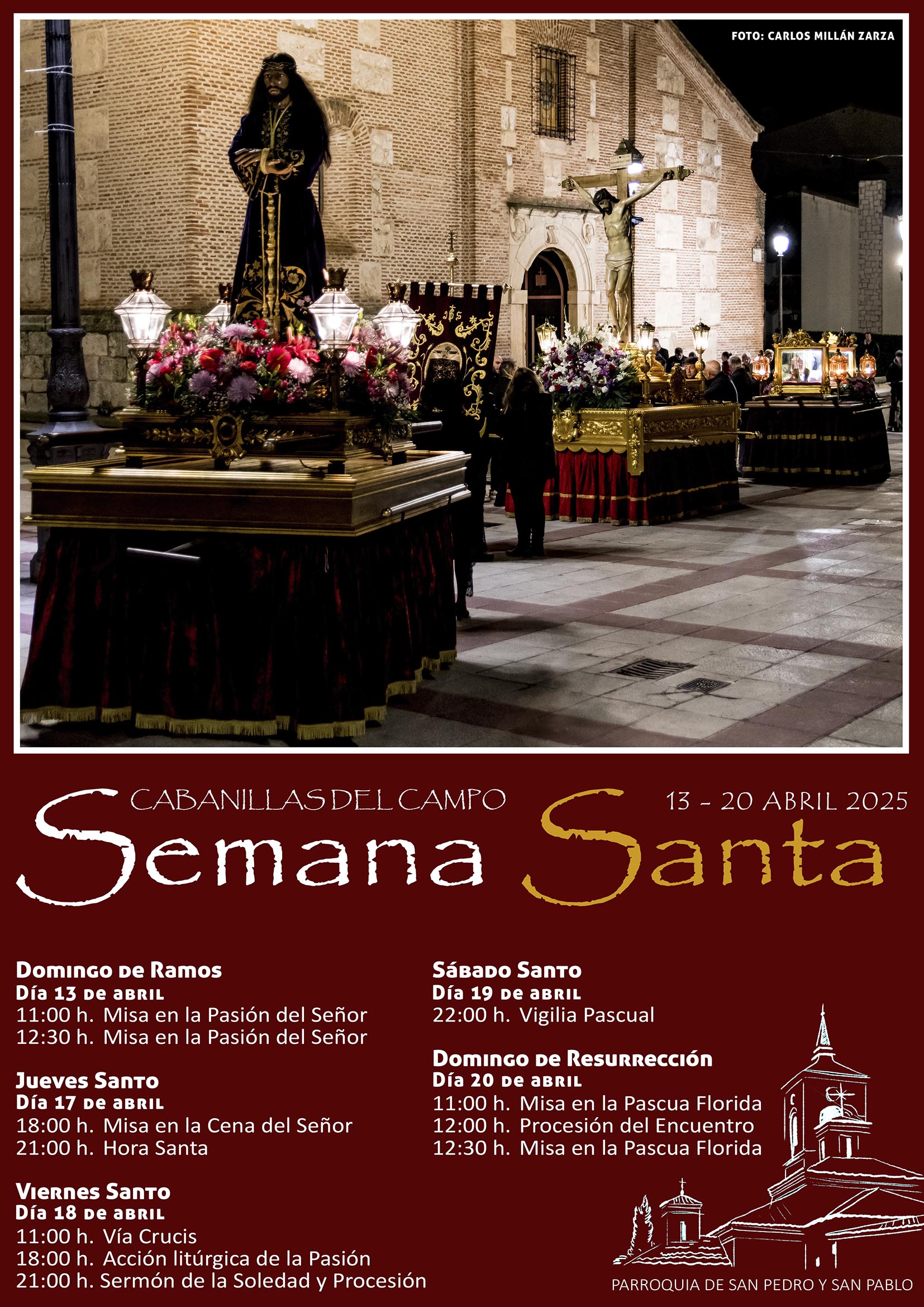 Semana Santa en Cabanillas del Campo 2025: La Parroquia de San Pedro y San Pablo Organiza una Celebración Inolvidable