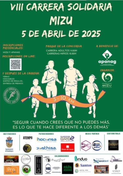 VIII Carrera Solidaria Mizu en Guadalajara: deporte y solidaridad en apoyo a APANAG