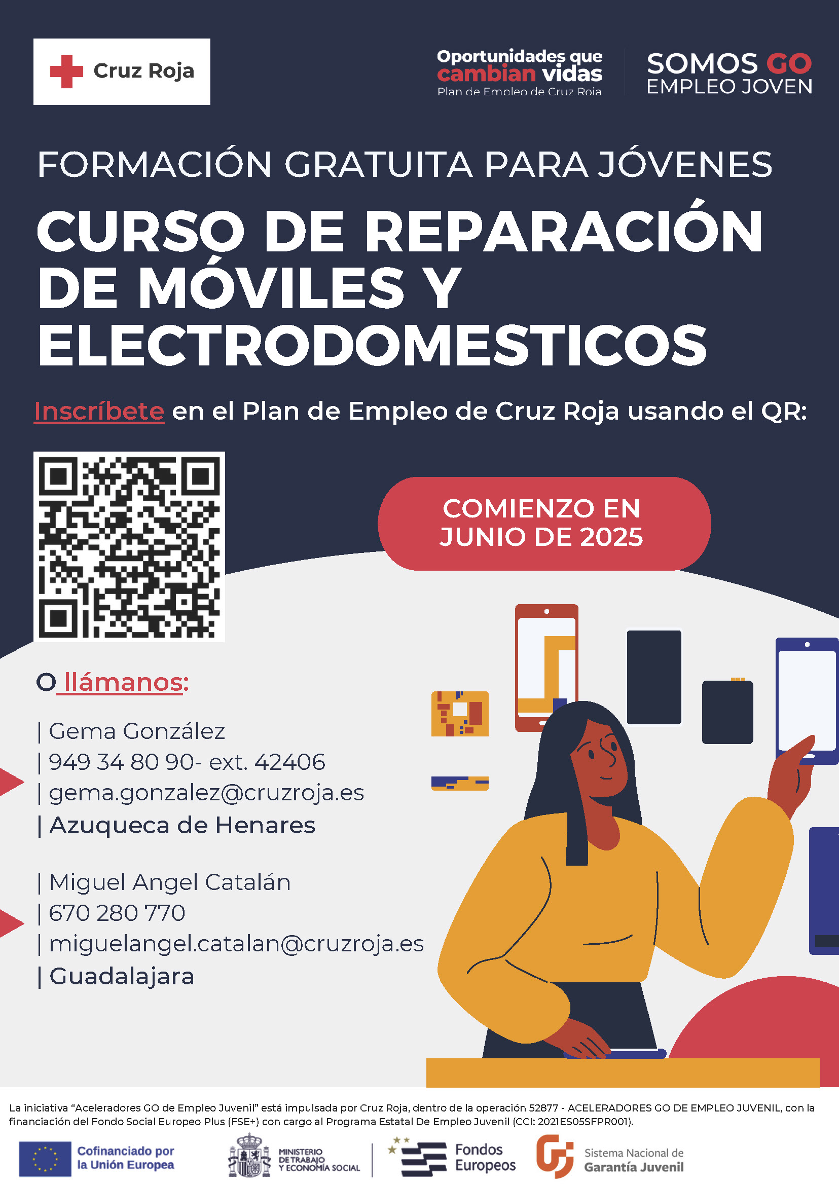 Cartel Reparación de Moviles y electrodomesticos