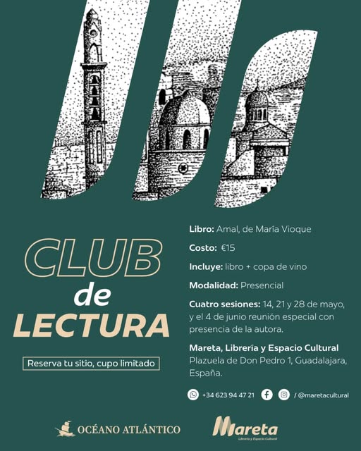 Amal protagoniza el primer club de lectura de Mareta: Sesiones, autora, Palestina y conflicto