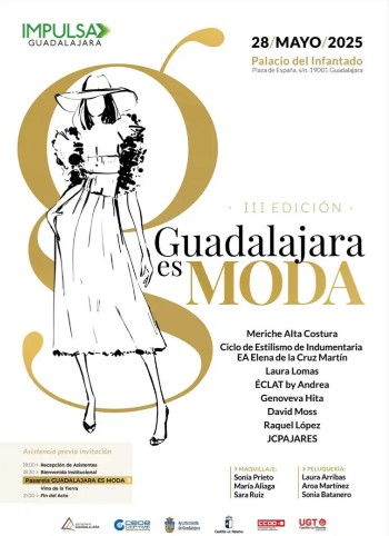 Guadalajara Es Moda 2025 se celebrará el 28 de mayo en el Palacio del Infantado
