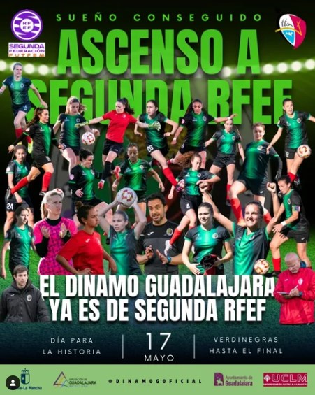 ¡Guadalajara está de fiesta! El Dínamo femenino ya es de Segunda RFEF 