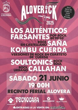 AloveRock 2025 en Alovera: festival solidario con música en directo y entradas ya a la venta
