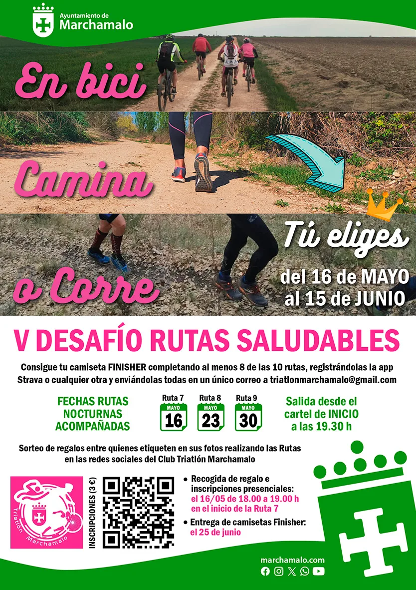 ¡Vuelve el Desafío de las Rutas Saludables en Marchamalo!