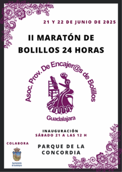 24 horas de encaje de bolillos en Guadalajara: tradición, arte y comunidad en el Parque de la Concordia