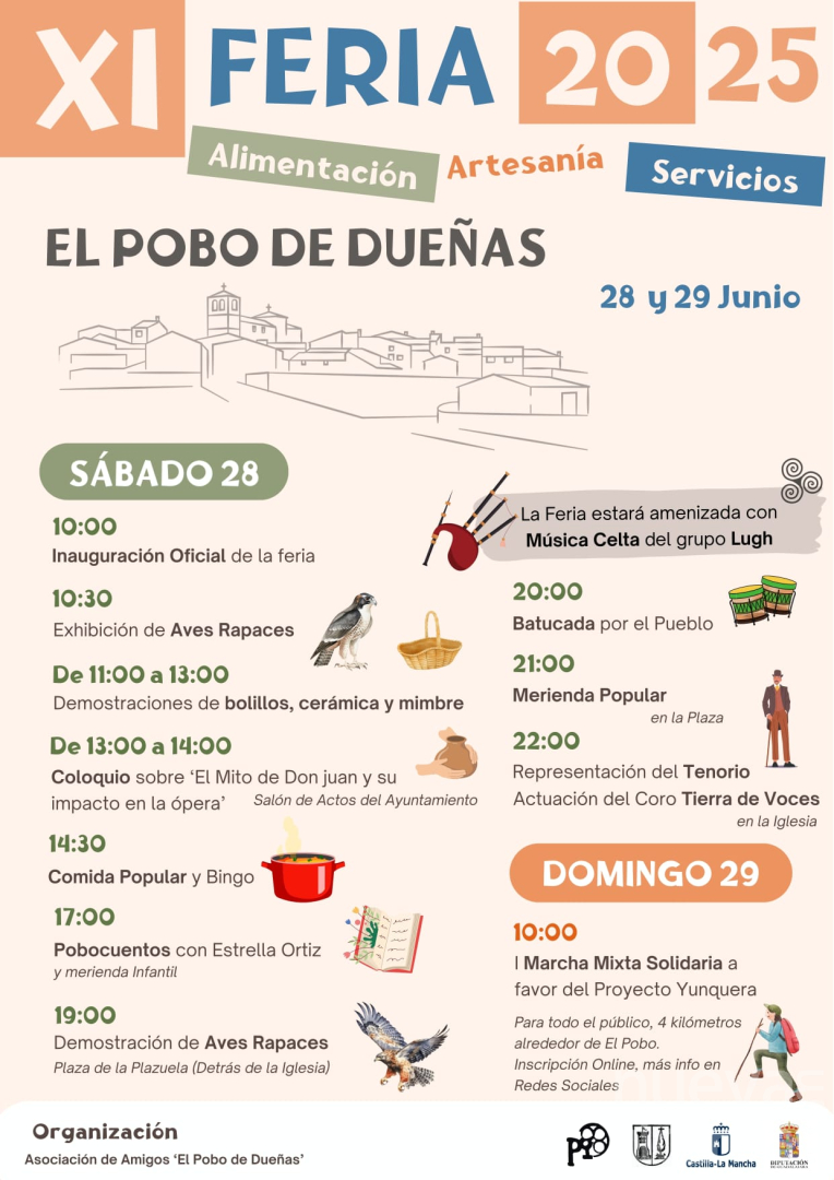 El Pobo de Dueñas acoge su XI Feria de Artesanía y Alimentación los días 28 y 29 de junio