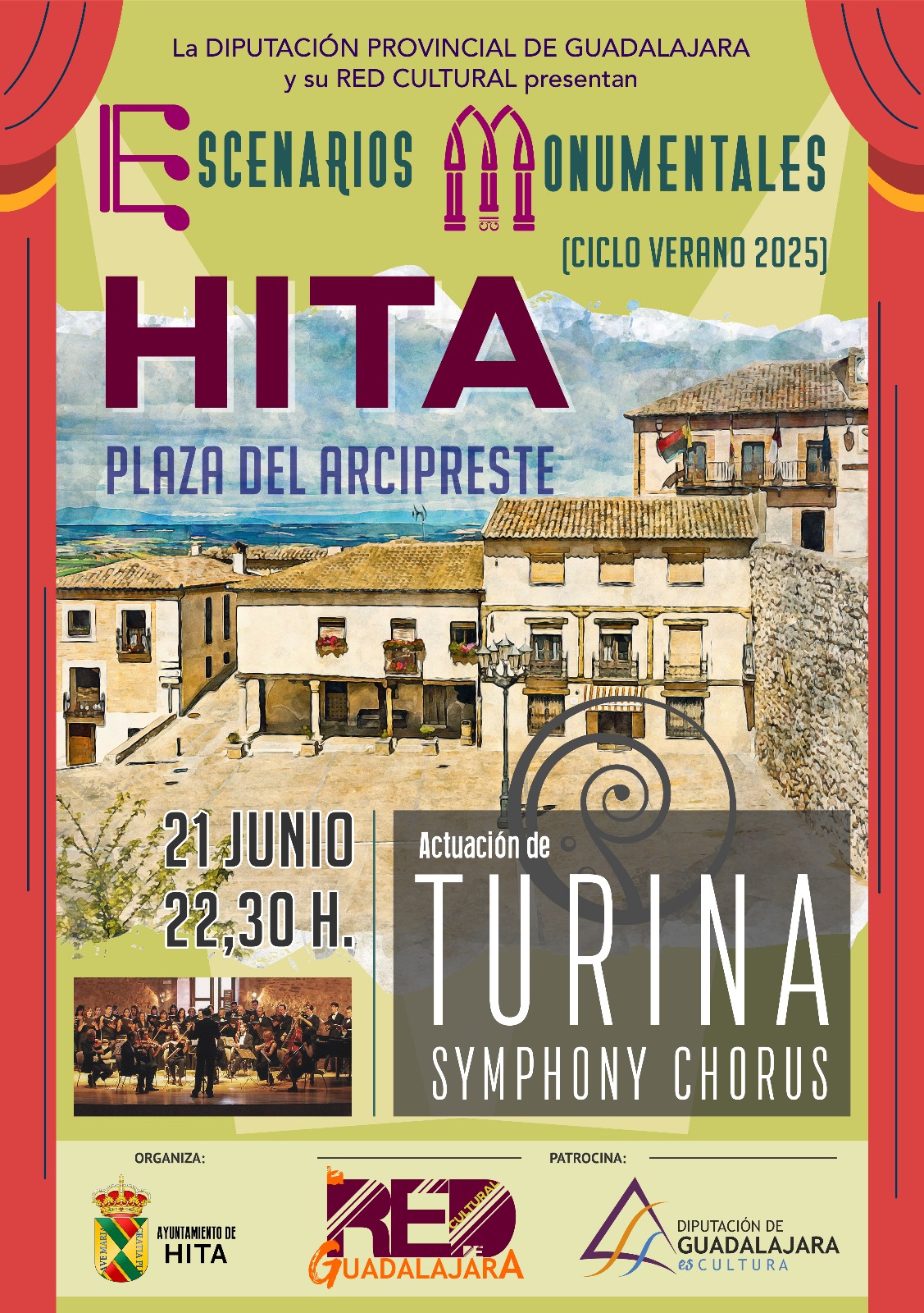 La Diputación de Guadalajara presenta ‘Escenarios Monumentales 2025’ con conciertos en seis pueblos de la provincia