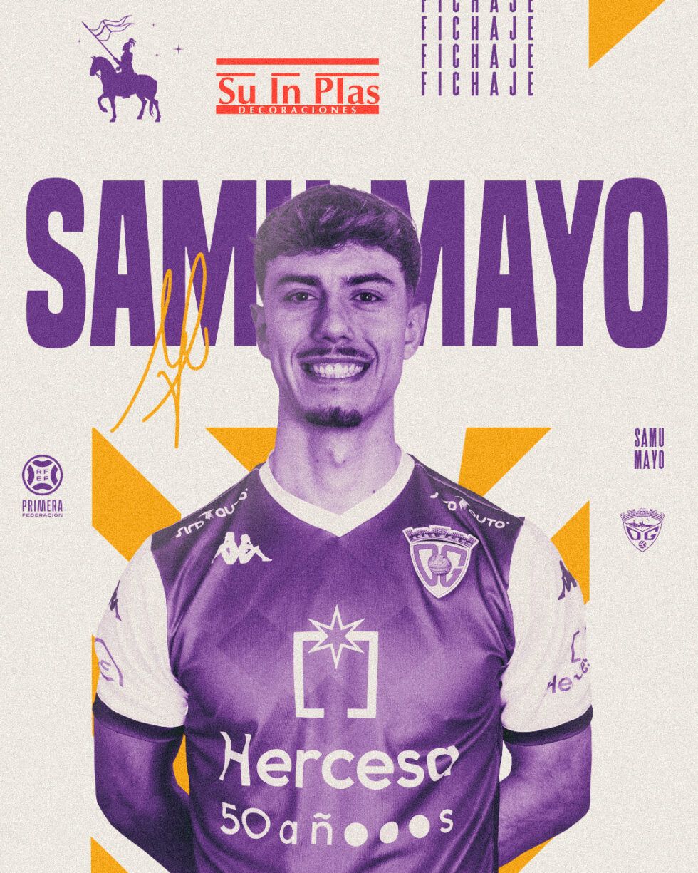 Samu Mayo, primer fichaje del C.D. Guadalajara para su regreso a Primera RFEF