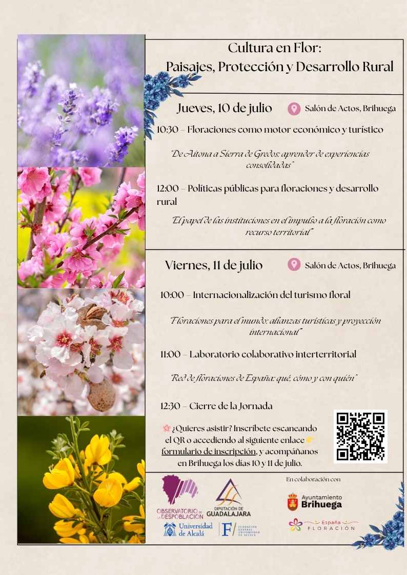 Programa del Foro “Cultura en Flor: Paisajes, Protección y Desarrollo Rural”