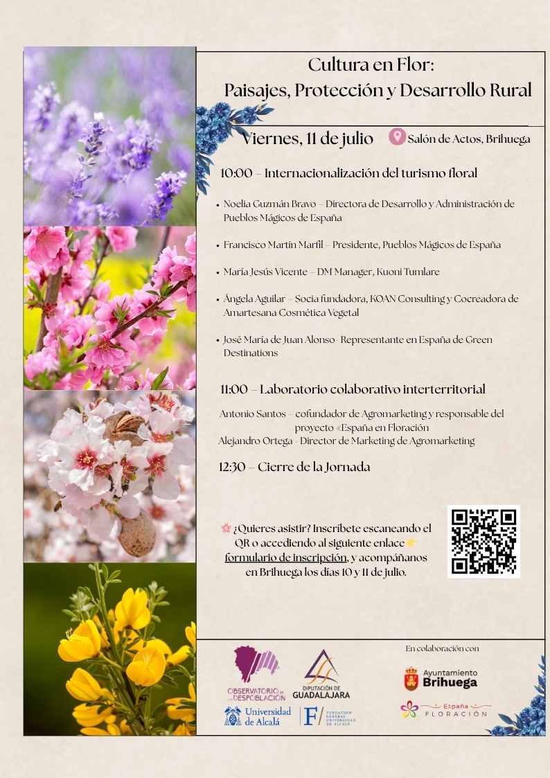 Programa del Foro “Cultura en Flor: Paisajes, Protección y Desarrollo Rural”