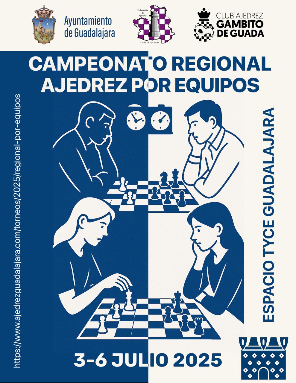 Campeonato Regional por Equipos. Del 3 al 6 de julio de 2025 Guadalajara
