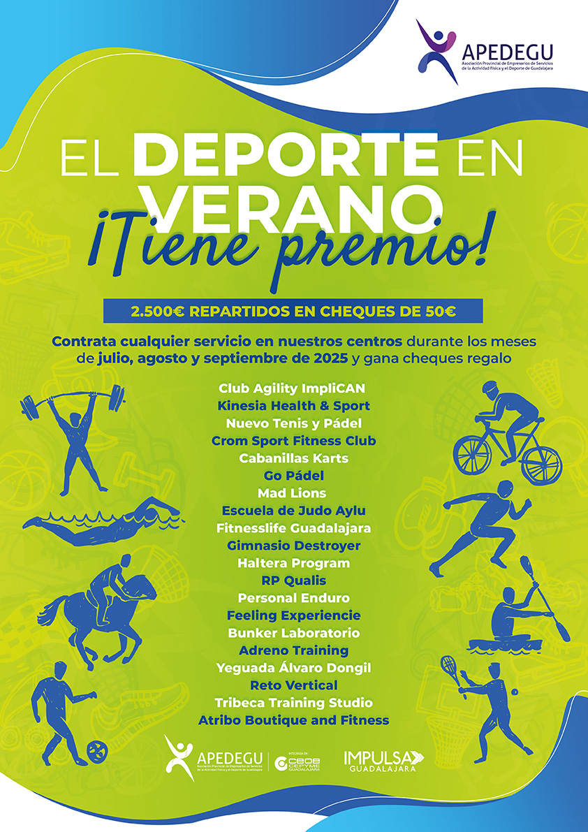 Campaña “El deporte en verano tiene premio” dinamiza el sector deportivo en Guadalajara con 2.500€ en premios
