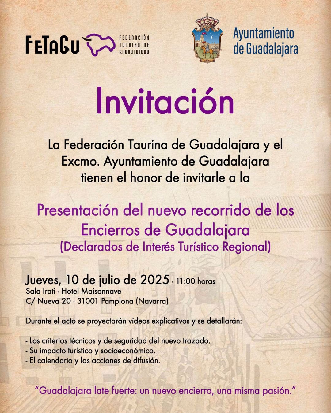 Guadalajara acelera: así será el nuevo recorrido de los Encierros, Fiesta de Interés Turístico Regional