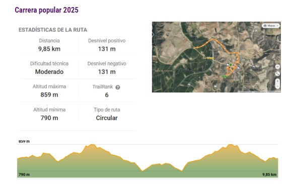 10K – Carrera Popular (10 € hasta el 16 de octubre)