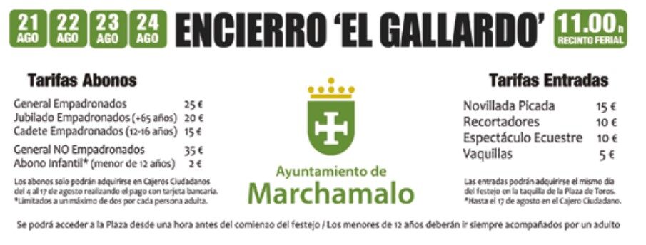 Fiestas de Agosto 2025 en Marchamalo