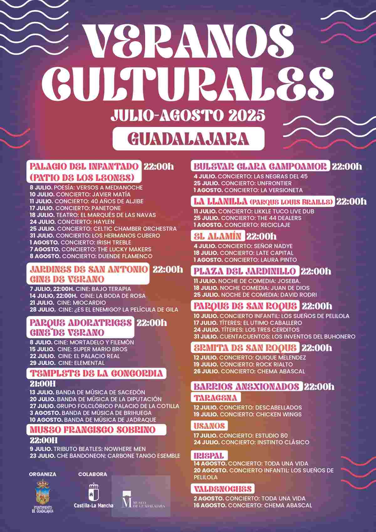 Veranos Culturales Guadalajara 2025: más de 50 actividades gratuitas en barrios y espacios al aire libre