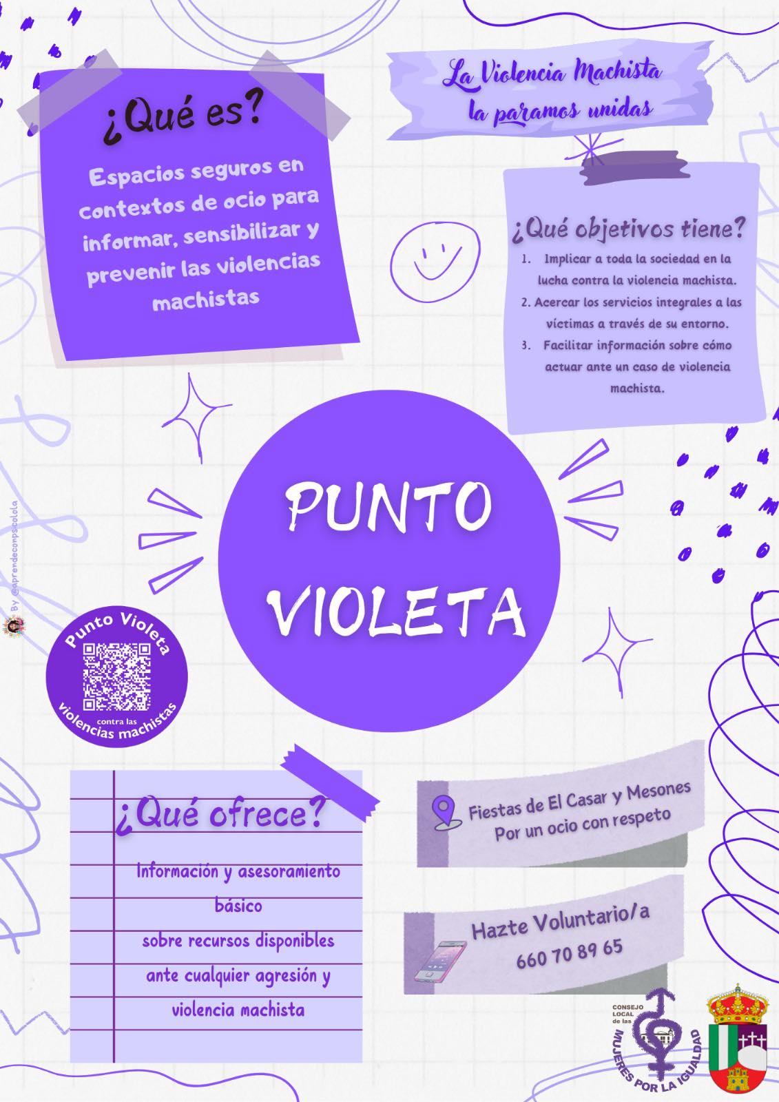 Voluntariado para el Punto Violeta en las fiestas de El Casar y Mesones