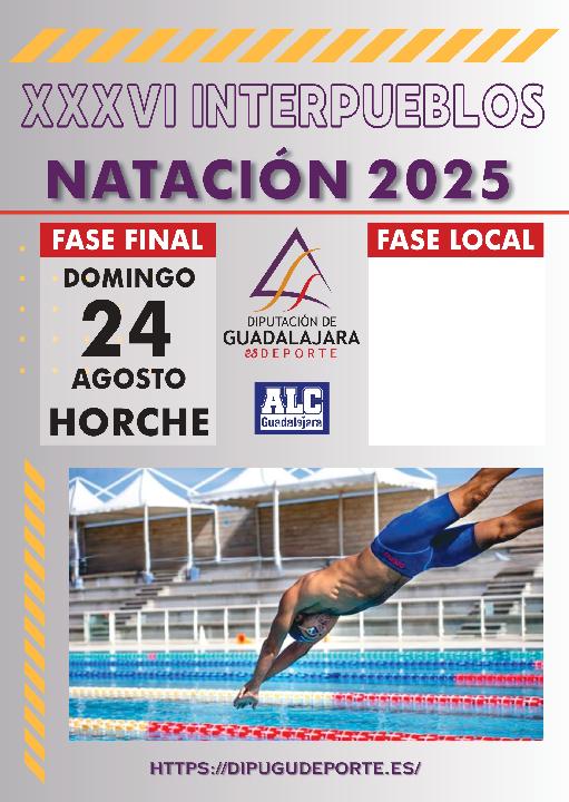 El XXXVI Interpueblos de Natación arranca el 15 de julio en Chiloeches y recorrerá 43 pueblos hasta la final del 24 de agosto en Horche.