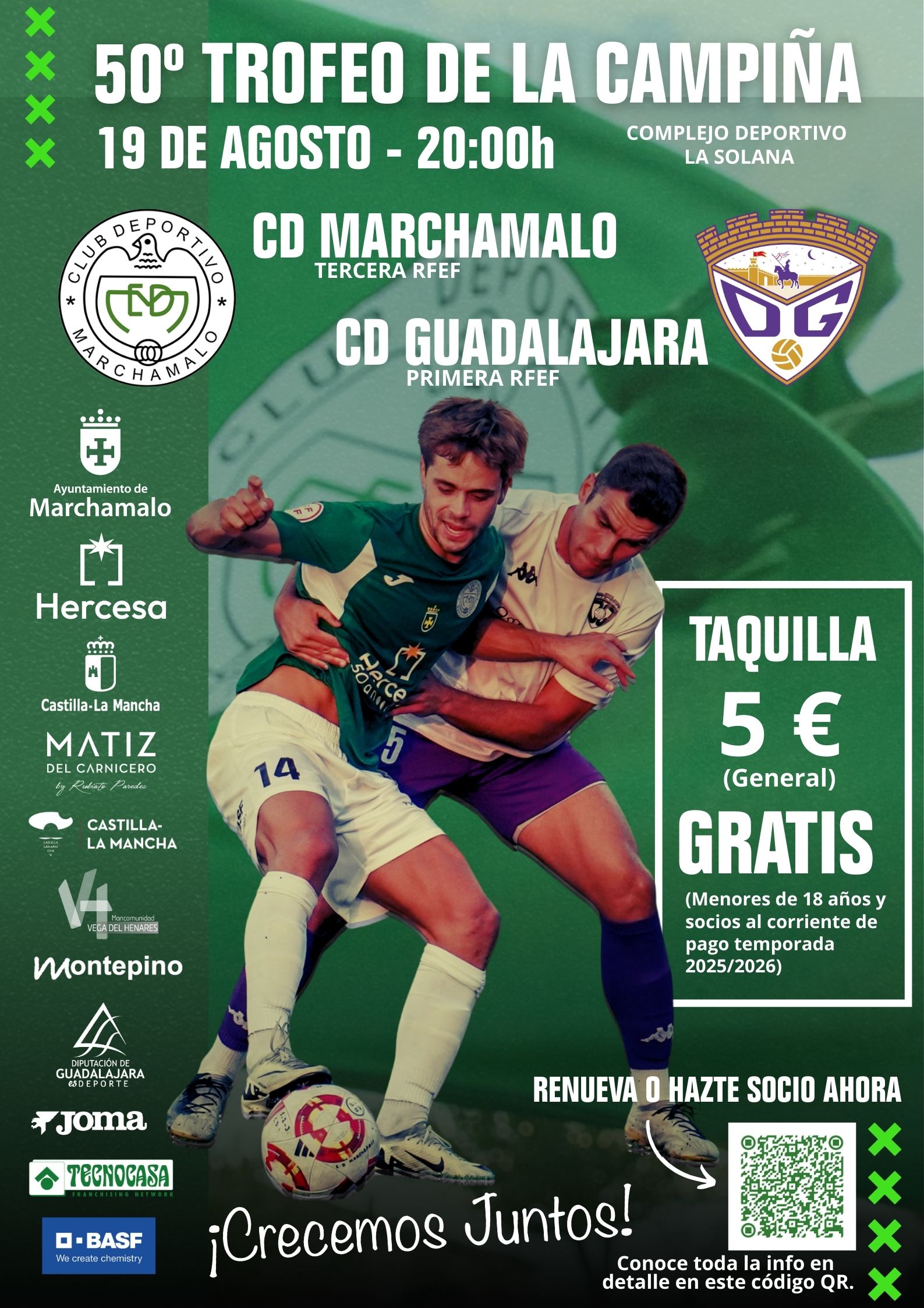 50ª Edición del Trofeo Campiña 2025: CD Marchamalo vs CD Guadalajara en La Solana