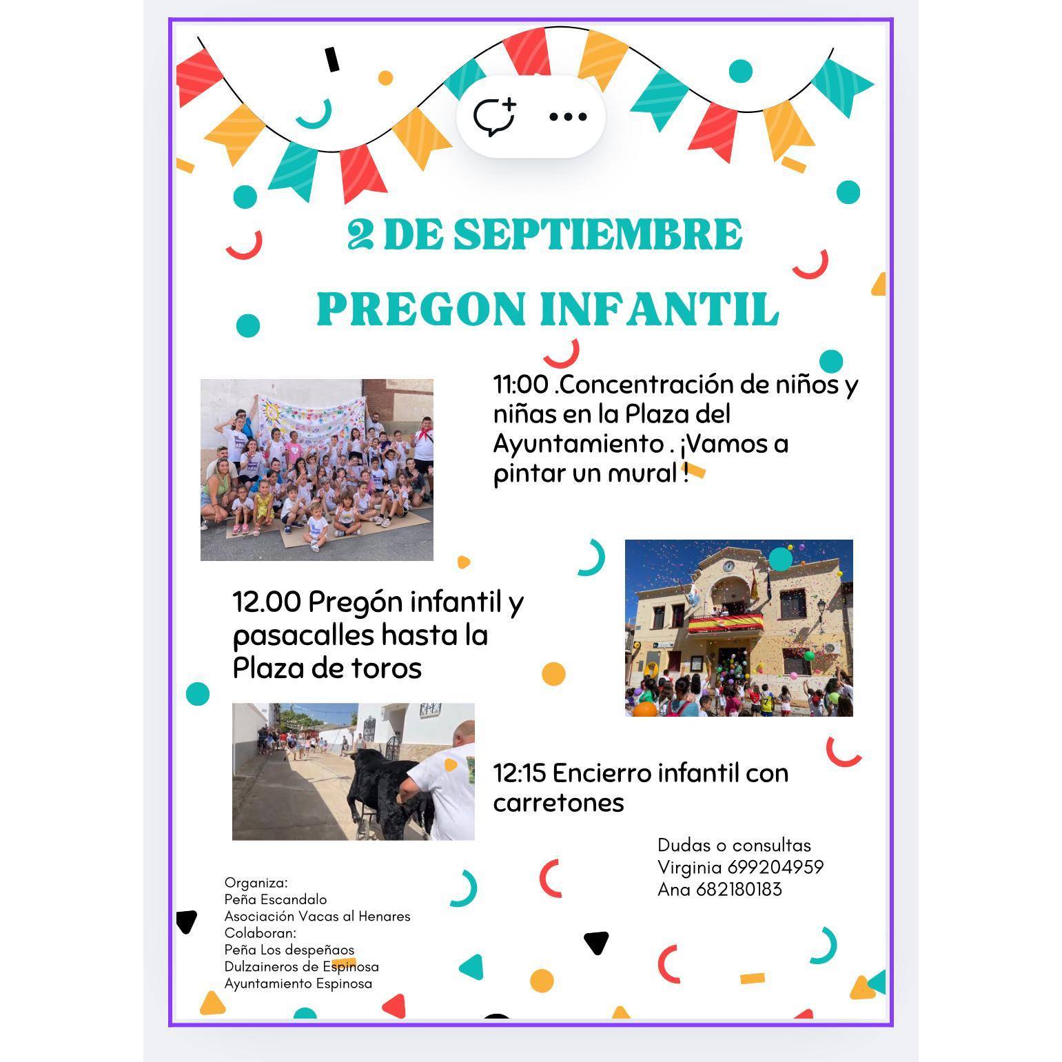 Pregón, Pasacalle y Encierro Infantil