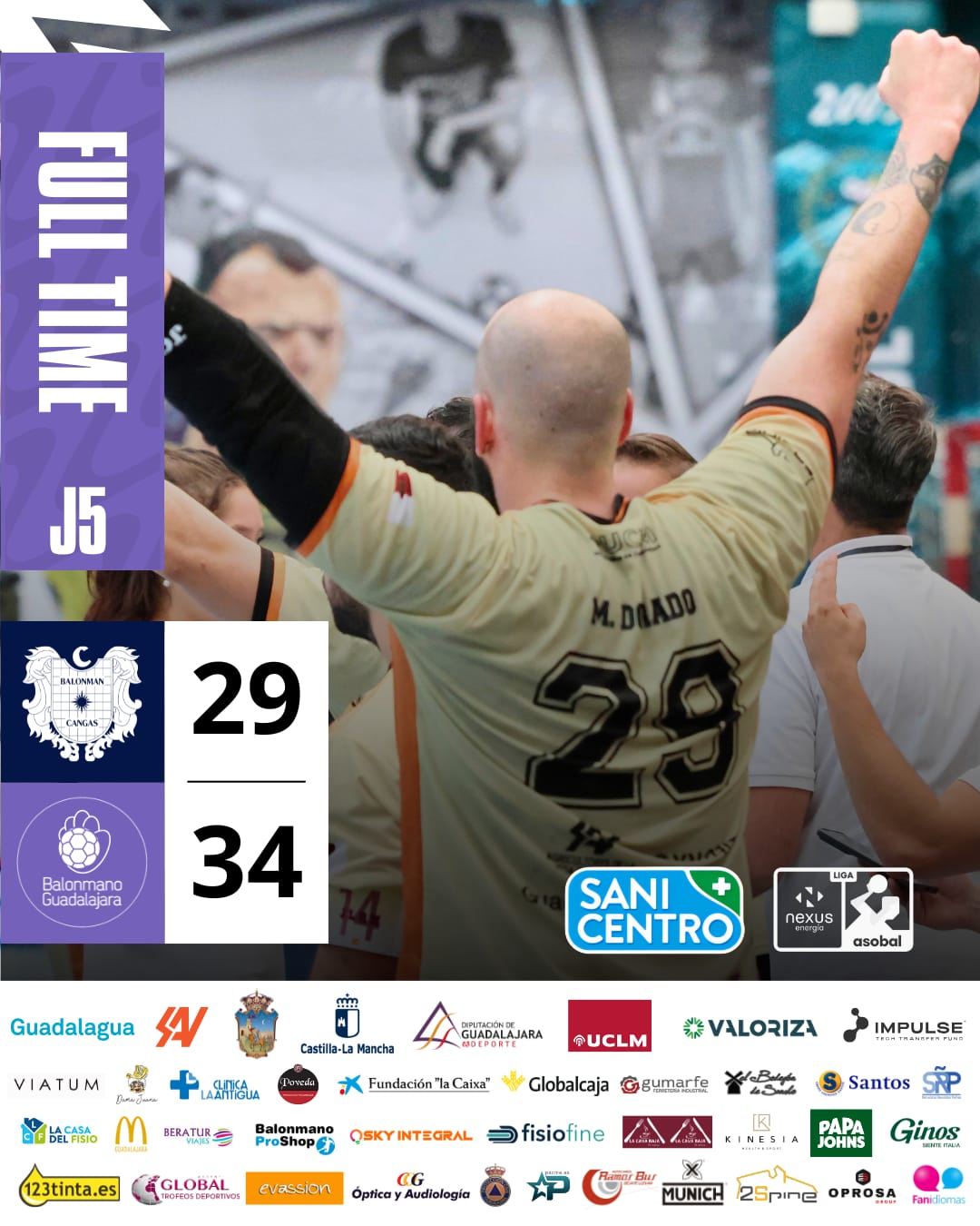 El Sanicentro BM Guadalajara logra su primera victoria en Cangas