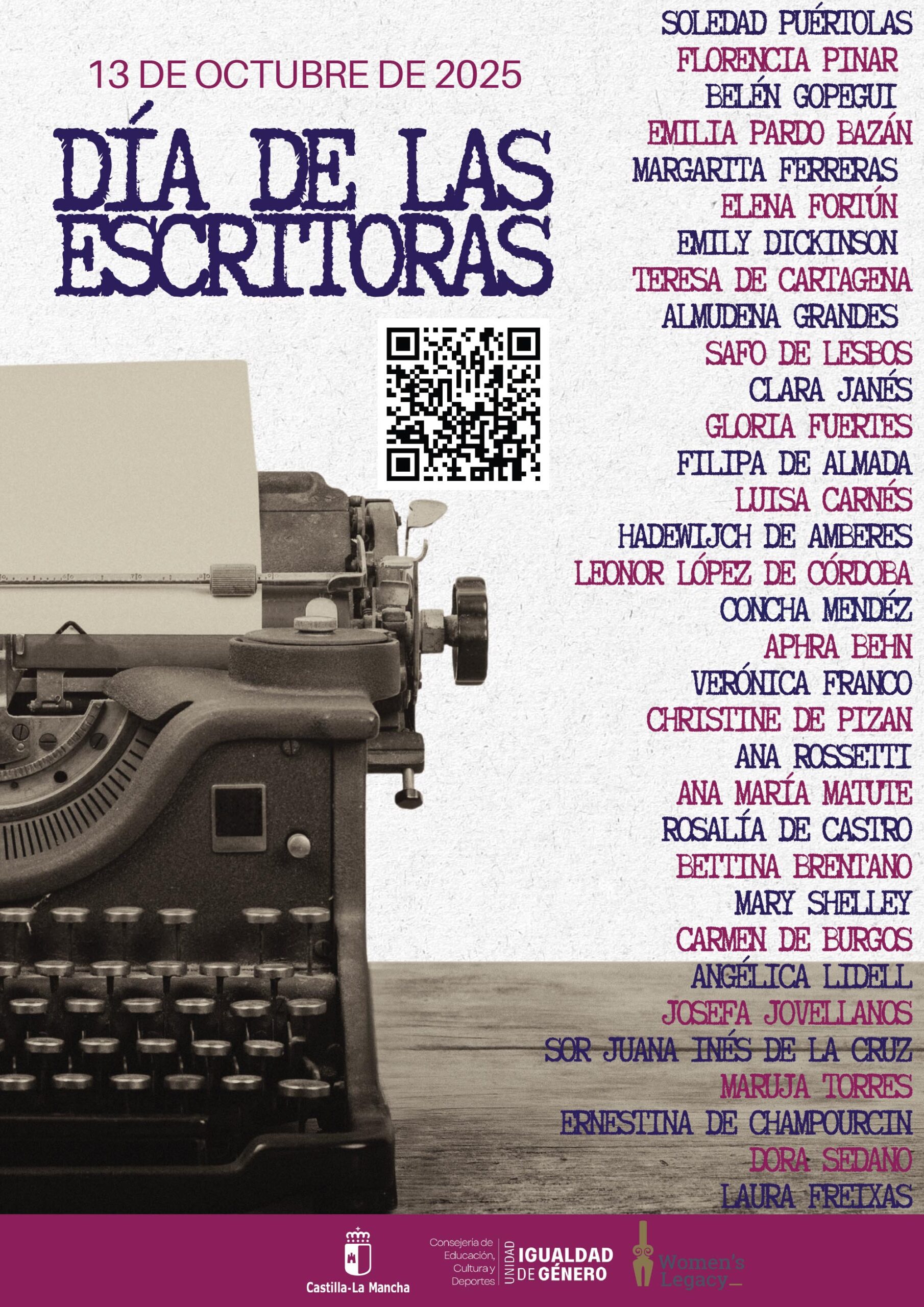 Día de las Escritoras 2025: ¡Escribid, compañeras!