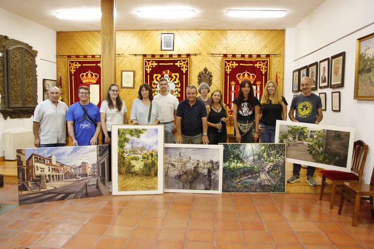 Eduardo Alsasua gana el XXXIV Certamen Internacional de Pintura Rápida ‘Jesús Horche’ con su obra Plaza Mayor