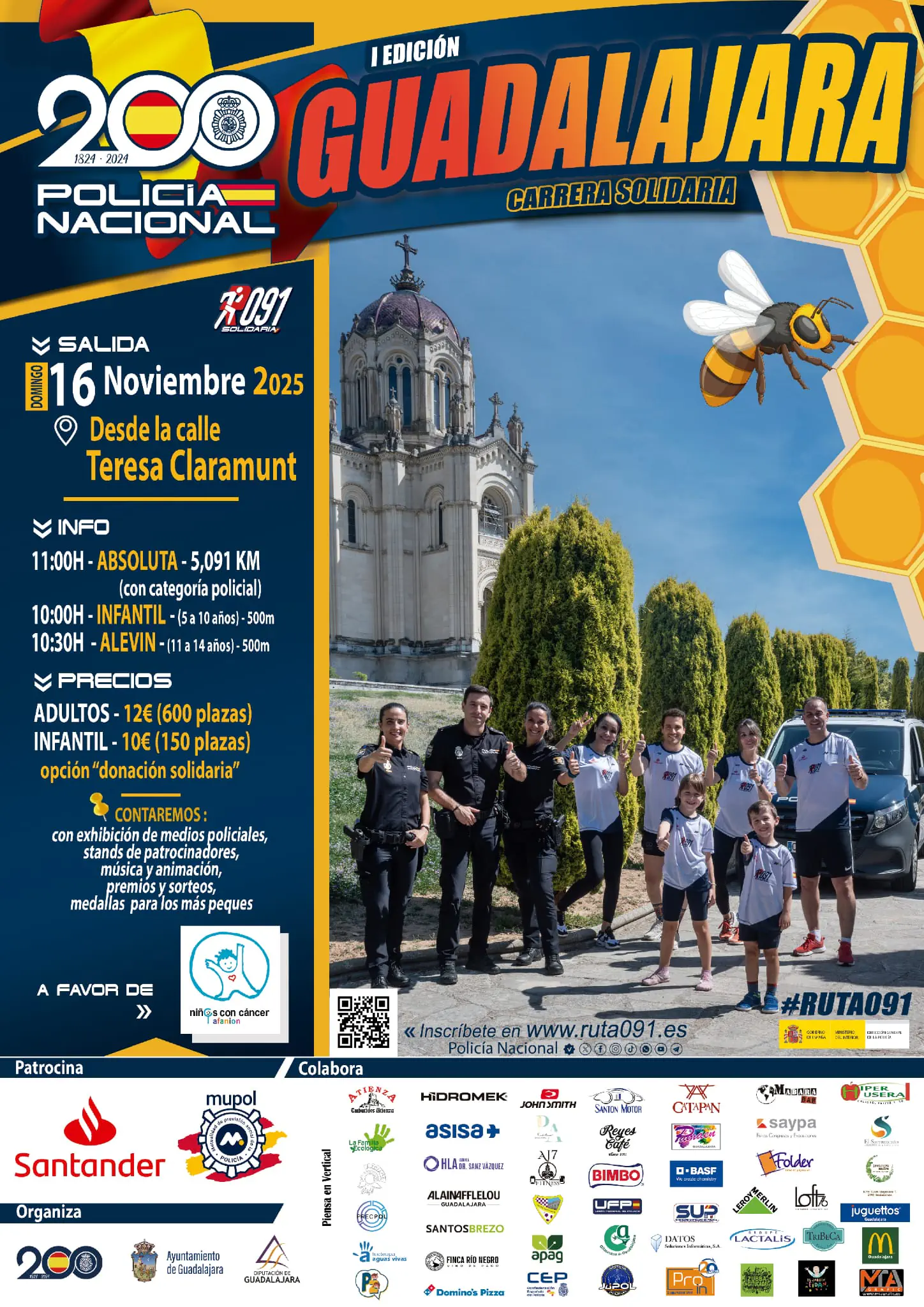 I Carrera Solidaria Ruta 091 Guadalajara 2025 | Fundación AFANION