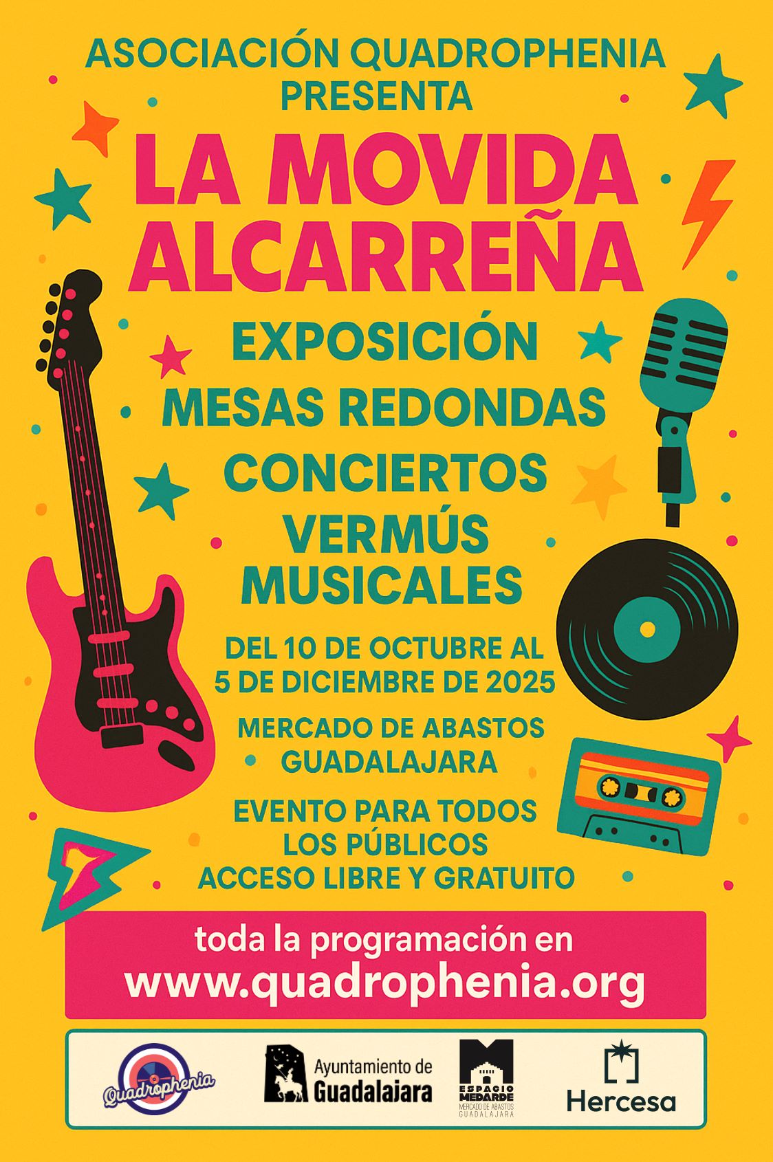 La Movida Alcarreña despierta en Guadalajara: tres meses para revivir la magia de los años 80