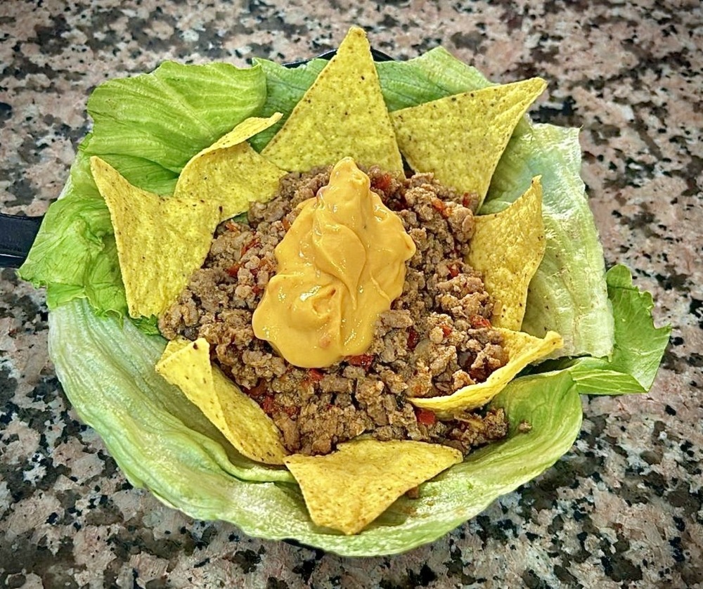 Nachos con curry tikka massala
