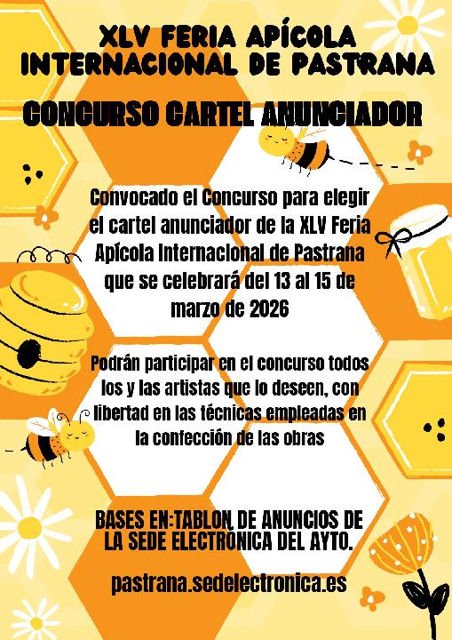 Pastrana busca el cartel oficial de su Feria Apícola 2026: 800 euros de premio al ganador