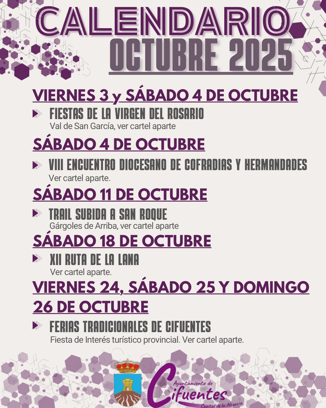 Cifuentes viste de fiesta y tradición en un octubre lleno de vida