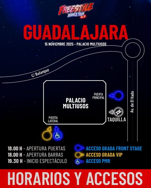 Freestyle World Tour 2025 en Guadalajara