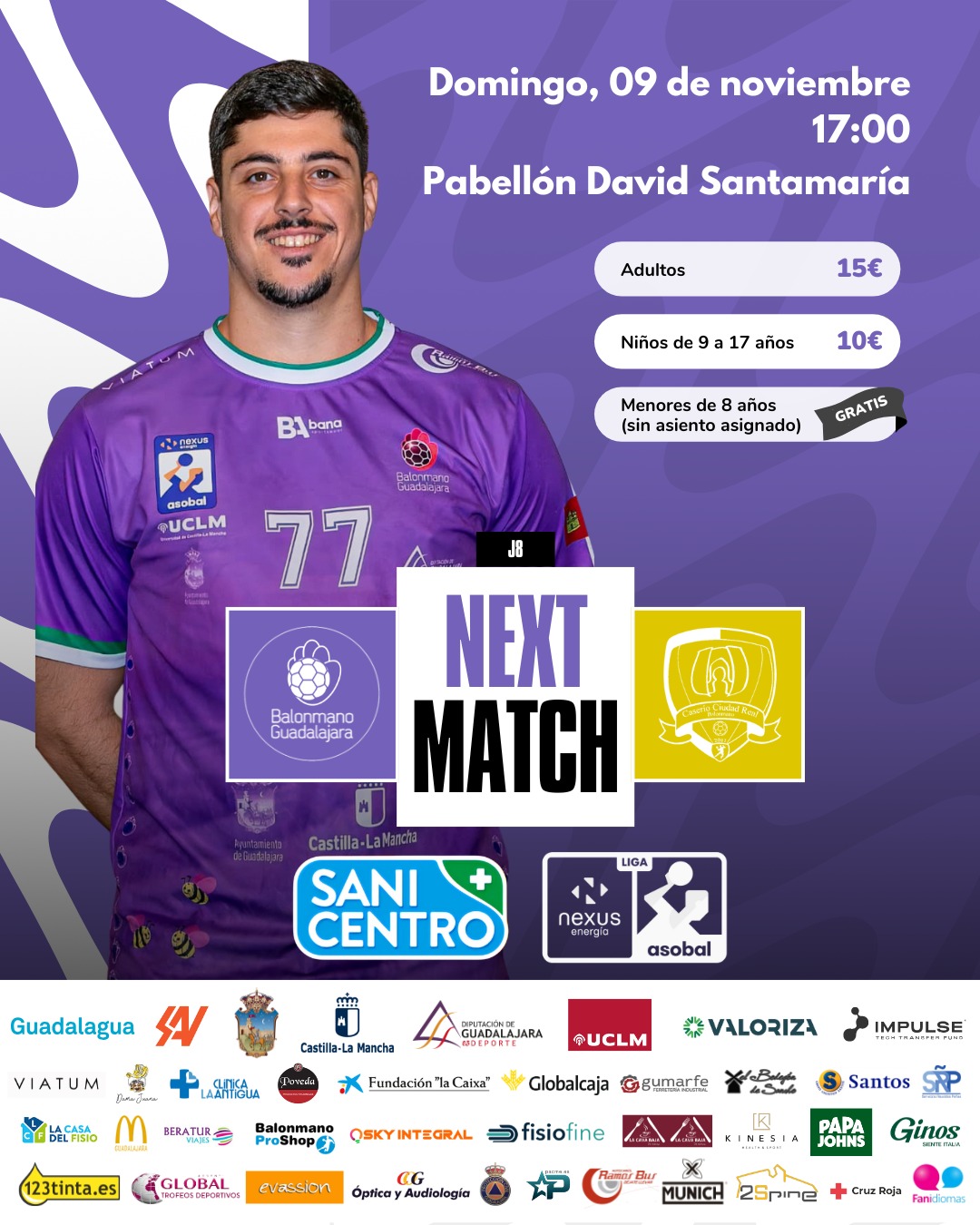 SANICENTRO BM Guadalajara vs BM Caserío Ciudad Real