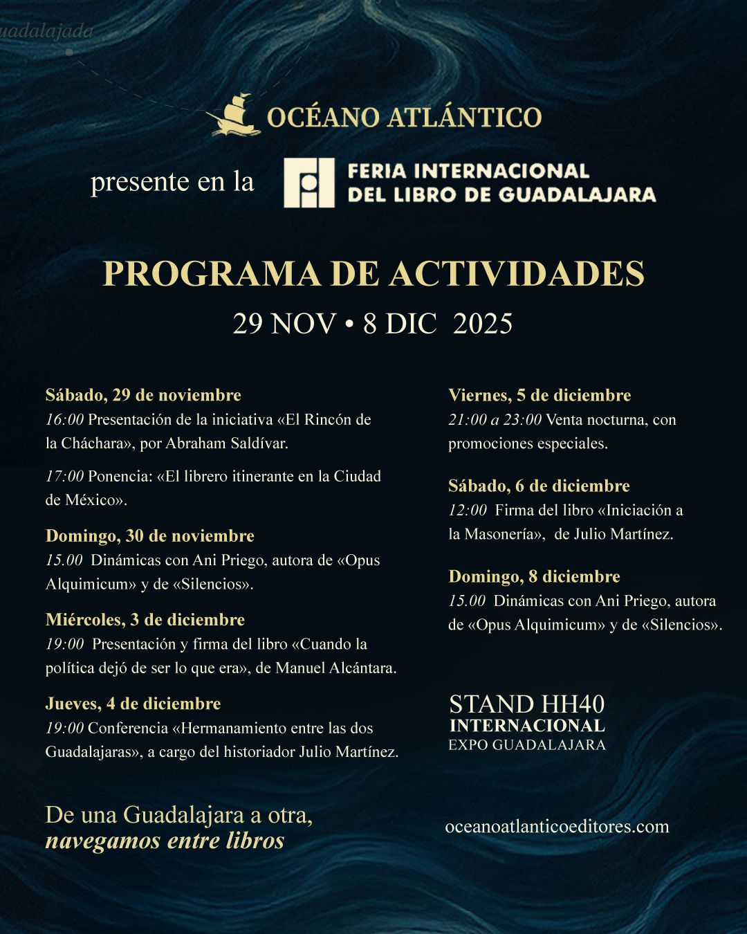 Océano Atlántico Editores se prepara para brillar en la Feria Internacional del Libro de Guadalajara 2025