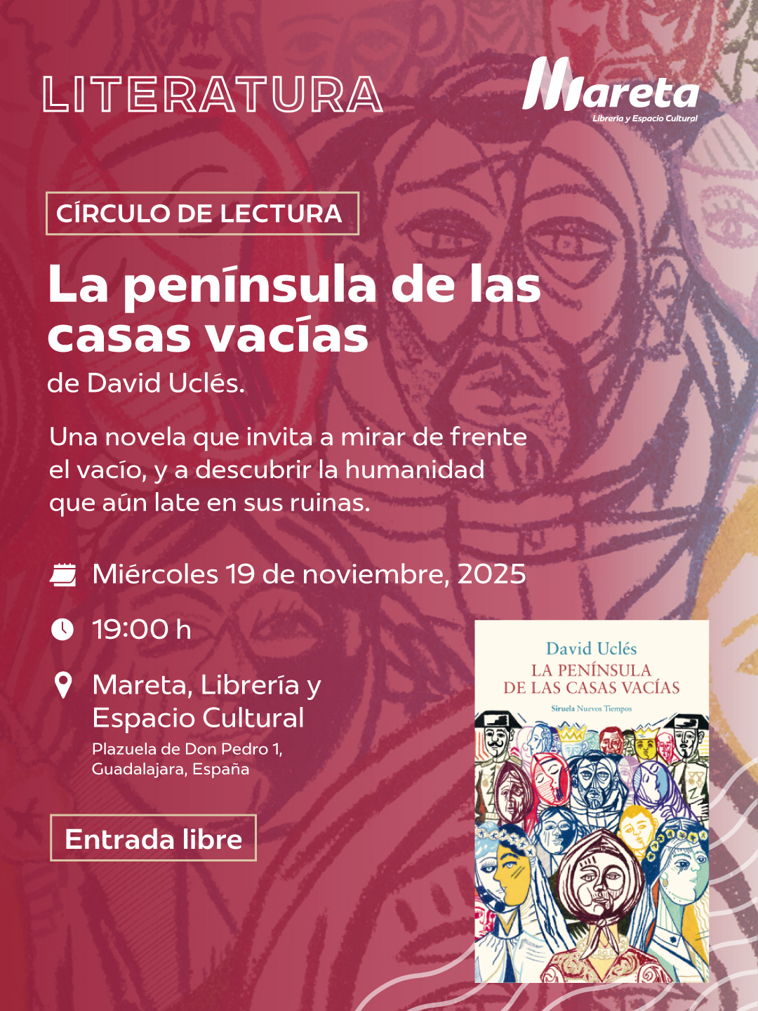 Análisis de La Península de las Casas Vacías de David Uclés en Mareta, Guadalajara | Club de Lectura