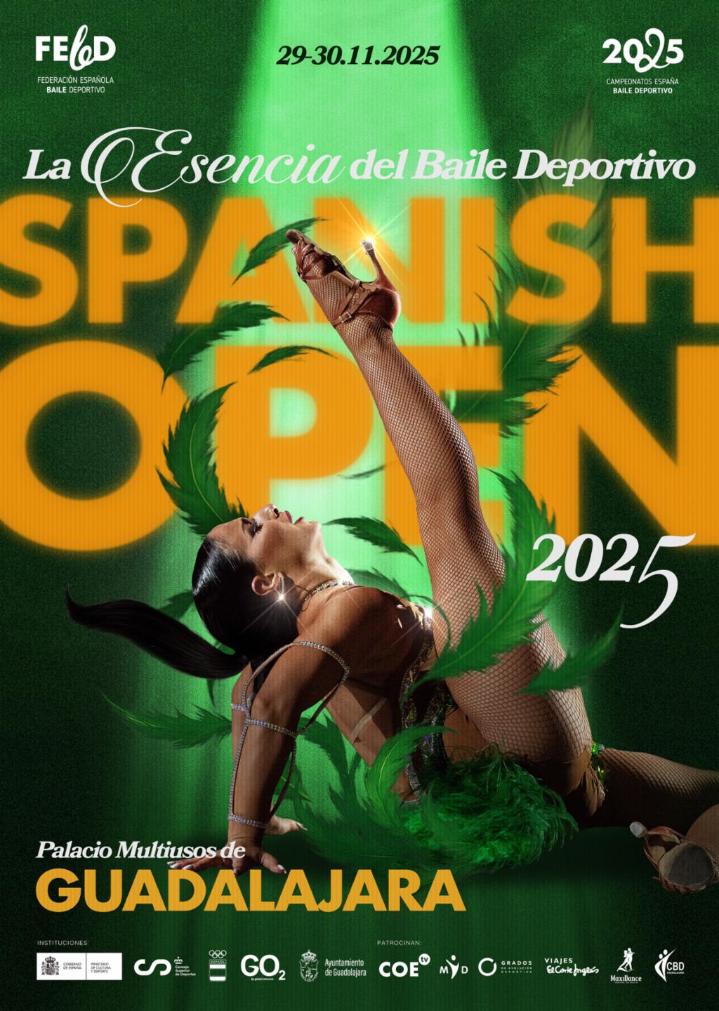 Spanish Open de Baile Deportivo 2025 en Guadalajara: Más de 2.000 Deportistas y Competencias Internacionales