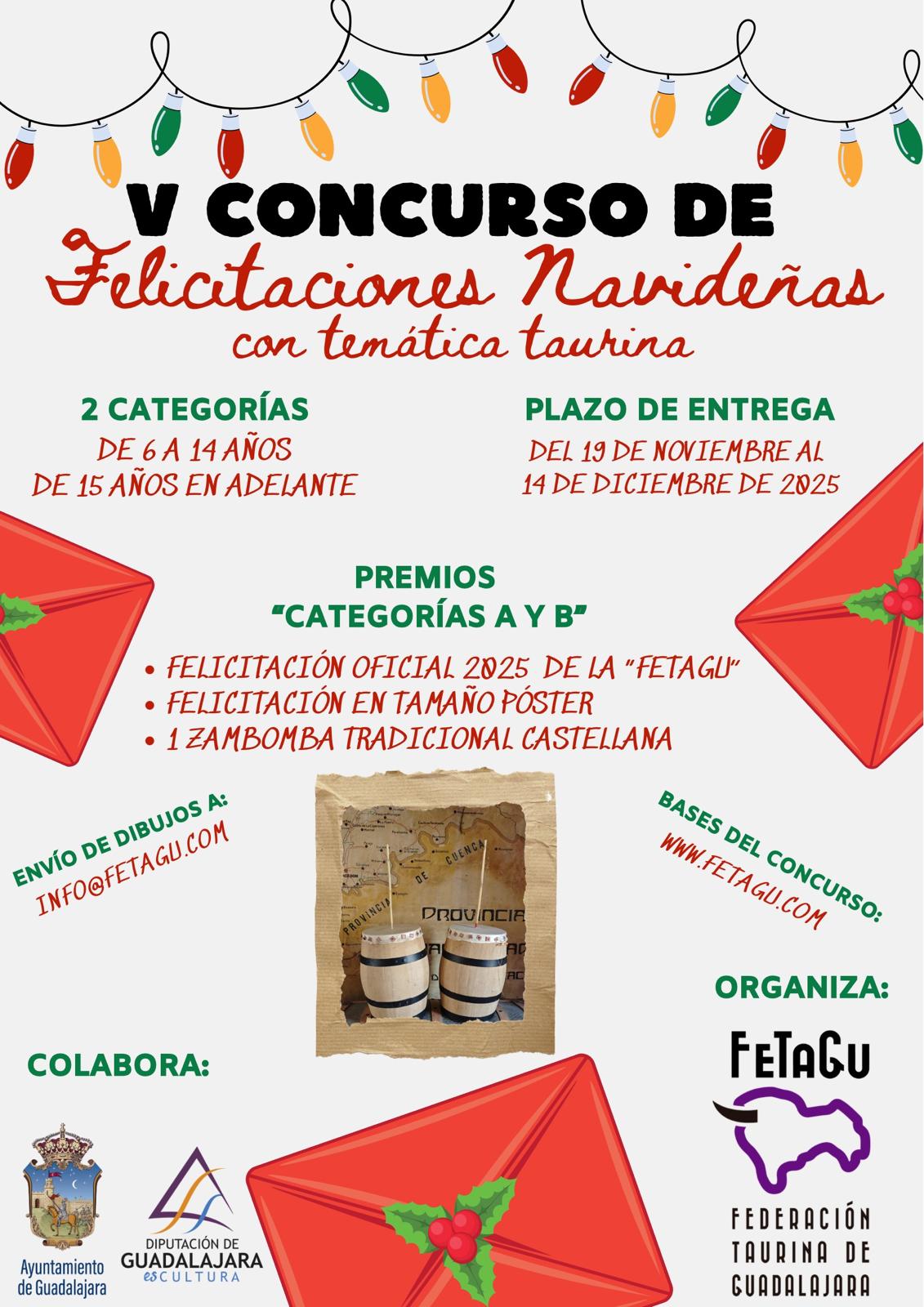 V Concurso de Felicitaciones Navideñas Taurinas de la Federación Taurina de Guadalajara