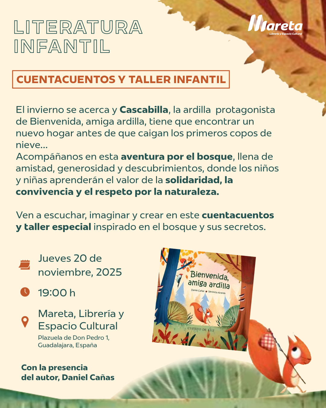 Bienvenida, amiga Ardilla