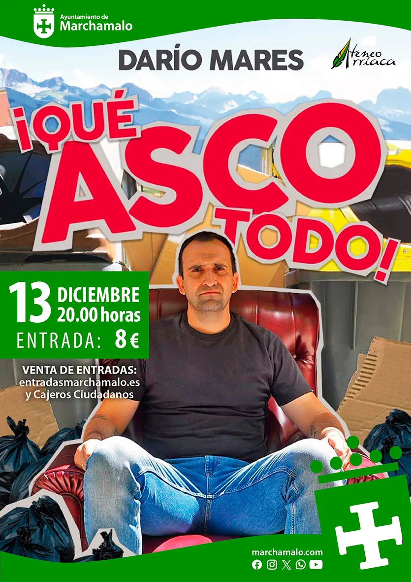 El Humor Manchego Regresa a Marchamalo con Darío Mares y su Show «¡Qué asco todo!»